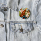 Vintage Valentinstag mit Herzkanone Button (Beispiel)