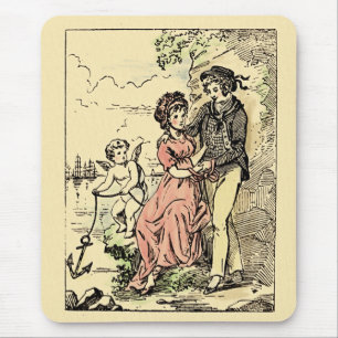 Vintage Valentinstag Mousepad