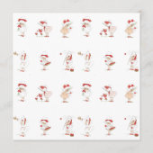 Vintage Valentinstag Niedliches Mädchen & Vogel Ro Einladung (Rückseite)