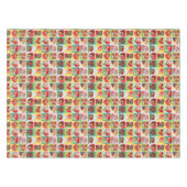 Vintage-Valentinstag-Patchwork Tischdecke (Vorderseite (Horizontal))
