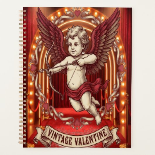 Vintage Valentinstag Planer (Vorderseite)