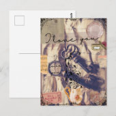 Vintage Valentinstag Postkarte (Vorne/Hinten)