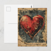 Vintage Valentinstag Postkarte (Vorne/Hinten)
