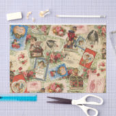 Vintage-Valentinstag-Seidenpapier Seidenpapier (Handwerk)
