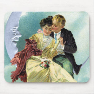 Vintage Valentinstag viktorianische Liebe und Roma Mousepad