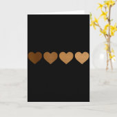 Vintage Valentinstage Herzen Melanin Afrikanisch S Karte (Gelbe Blume)