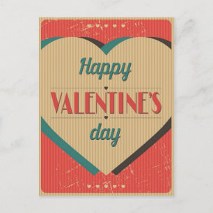 Vintage Valentinstagskarte Feiertagspostkarte