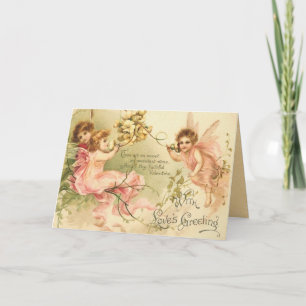 Vintage Valentintagskarte Feiertagskarte