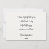 Vintage Valentintagskarte Feiertagskarte (Rückseite)