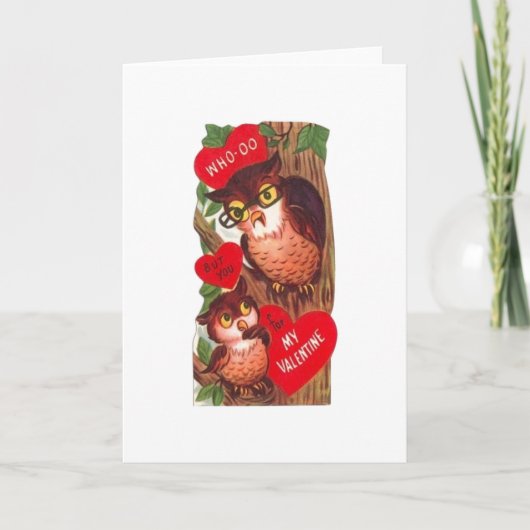 Vintage Valentintagskarte Feiertagskarte (Vorderseite)