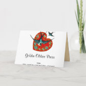 Vintage Valentintagskarte Feiertagskarte (Rückseite)