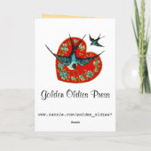 Vintage Valentintagskarte Feiertagskarte (Rückseite)