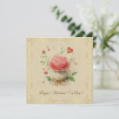 Vintage Valentintagskarte Feiertagskarte (Stehend Vorderseite)