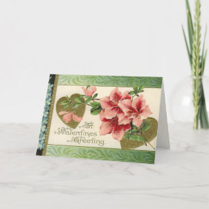 Vintage Valentintagskarte Feiertagskarte