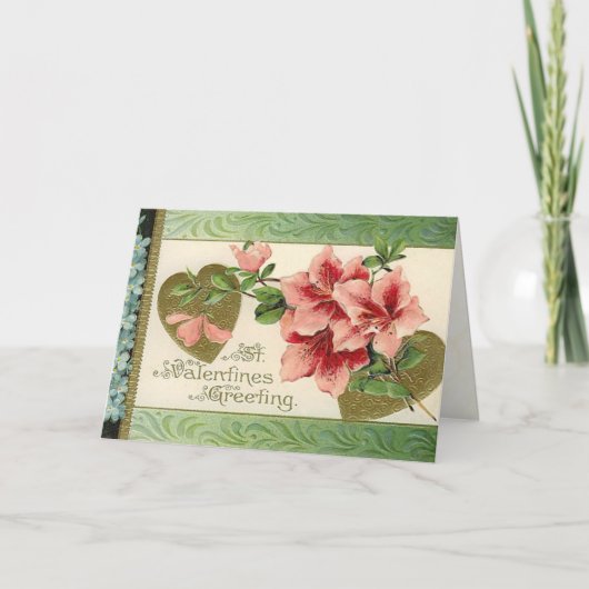 Vintage Valentintagskarte Feiertagskarte (Vorderseite)