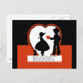 Vintage Valentintagskarte Feiertagspostkarte (Vorne/Hinten)