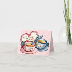 Vintage Valentintagskarte für Kinder Feiertagskarte