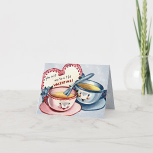 Vintage Valentintagskarte für Kinder Feiertagskarte