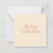 Vintage Valentintagskarte Mitteilungskarte (Rückseite)