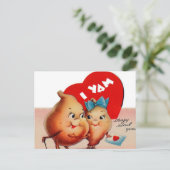 Vintage Valentinyams Feiertagspostkarte (Stehend Vorderseite)