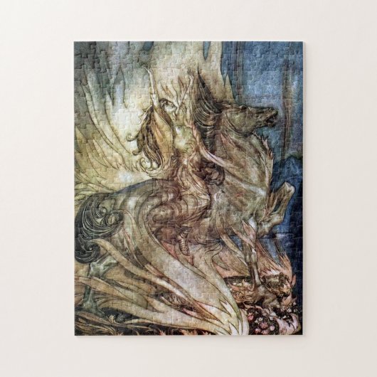 Vintage Valkyrie Malerei Antike Fantasie Kunst, Di Puzzle (Vertikal)