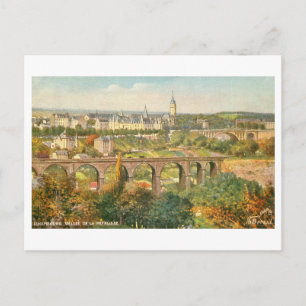 Vintage Vallee de la Petrusse, Luxemburg Postkarte