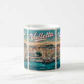Vintage Valletta, Malta - Reise Souvenirs und Gesc Kaffeetasse (Mittel)