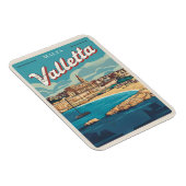 Vintage Valletta, Malta - Reise Souvenirs und Gesc Magnet (Rechte Seite)