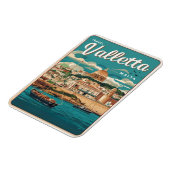 Vintage Valletta, Malta - Reise Souvenirs und Gesc Magnet (Linke Seite)