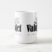 Vintage ValuJet Fluglinien-Glaswaren Kaffeetasse (Mittel)