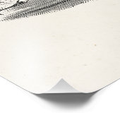 Vintage Vampir-Fledermäuse Personalisierte Retro-F Fotodruck (Ecke)