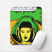 Vintage Vampir Mousepad (Mit Mouse)