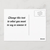 Vintage Vampir-Postkarte Postkarte (Rückseite)