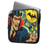 Vintage Vampire-Comicen Laptopschutzhülle (Vorderseite Links)