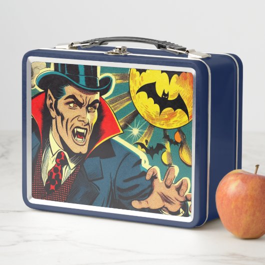 Vintage Vampire-Comicen Metall Brotdose (Beispiel)