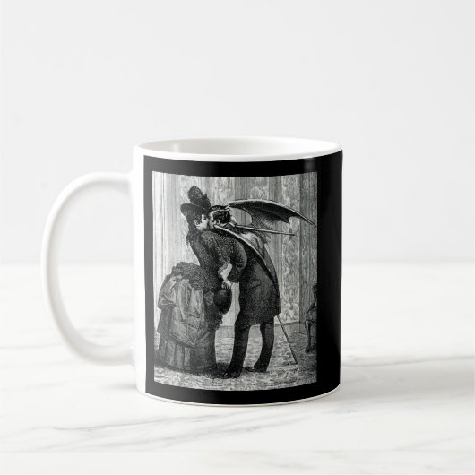 Vintage Vampire-Kaffee-Tasse Kaffeetasse (Links)