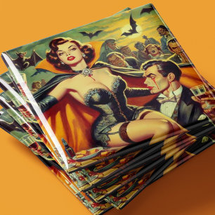 Vintage Vampirfrau Magnet