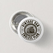 Vintage Van Endloser Plan Button (Vorne & Hinten)