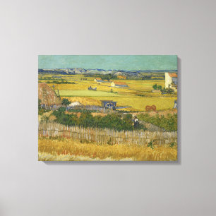 Vintage Van Gogh Die Ernte  Leinwanddruck