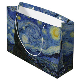Vintage Van Gogh Die Sternennacht Große Geschenktüte