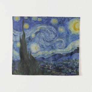 Vintage Van Gogh Die Sternennacht Wandteppich
