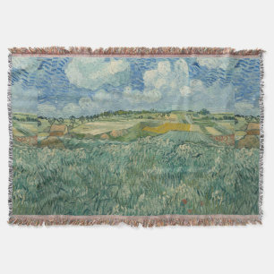 Vintage Van Gogh Ebene bei Auvers mit Regenwolken Decke