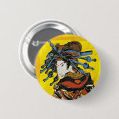 Vintage Van Gogh Geisha 1887 Button (Vorne & Hinten)