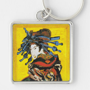 Vintage Van Gogh Geisha 1887 Schlüsselanhänger