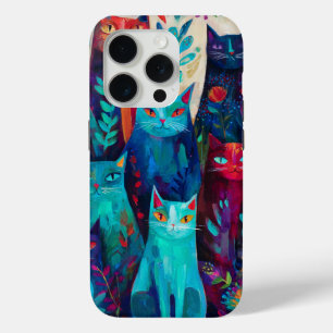 Vintage Van Gogh Kunst – Abstrakte Katzen unter Bl Case-Mate iPhone Hülle