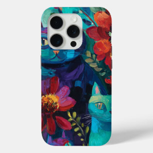 Vintage Van Gogh Kunst–Katzen unter Blumen Case-Mate iPhone Hülle