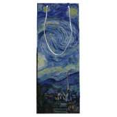 Vintage Van Gogh-Nacht Geschenktüte Für Weinflaschen (Rückseite)
