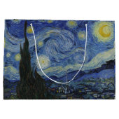 Vintage Van Gogh-Nacht Große Geschenktüte (Rückseite)