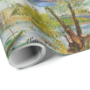 Vintage Van Gogh Pont de Clichy Geschenkpapier