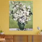 Vintage Van Gogh Roses in einer Vase Leinwanddruck (Insitu (Wohnzimmer))